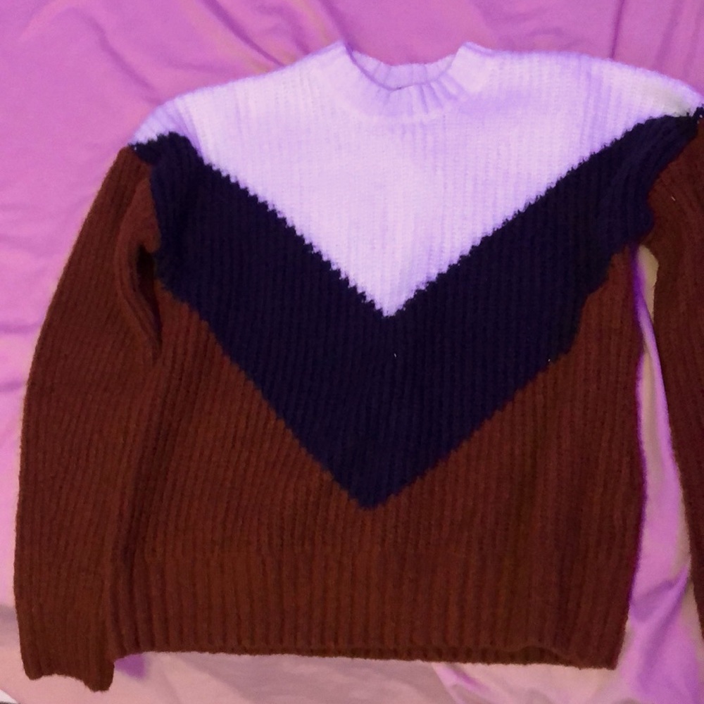 color block sweater